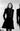 1991 Runway Ralph Lauren Collection Black Double Breasted Coat Dress