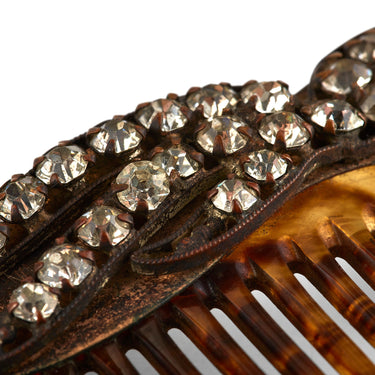 ARCHIVE - 1900s Celluloid and Rhinestone Edwardian Hair Clips