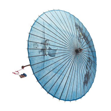 ARCHIVE - 1920s Hand Painted Parasol from Rangoon