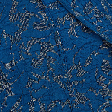 ARCHIVE - 1930s Blue Floral Brocade and Silver Lamé Jacket