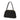 1940s Cordé Black Cord Fabric Top Handle Bag