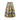 1950s Box Pleat Novelty Print Night Scene Skirt