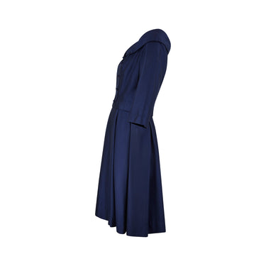 ARCHIVE - 1950s Harrods Navy Double Breasted Dress