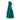 1960s French Couture Emerald Green Chiffon Strapless Dress