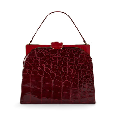 ARCHIVE - 1960s Large Red Crocodile Leather Bag