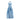ARCHIVE - 1950s Pale Blue Jacquard Halter Neck Ballgown