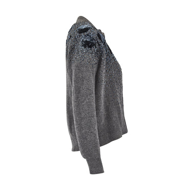 ARCHIVE - 1950s Terry Scott Grey Lambswool and Sequined Twin Set
