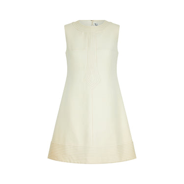 ARCHIVE - 1960s Alice Boiget Cream Wool Mod Dress