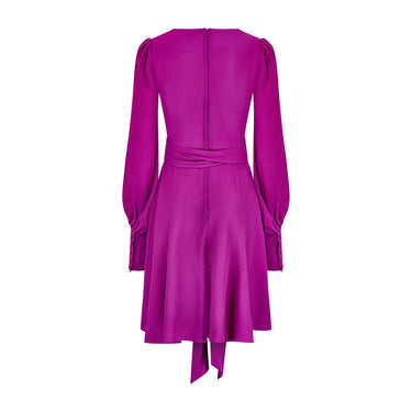 ARCHIVE - 1960s Biba Crepe Fuchsia Long Sleeve Dress