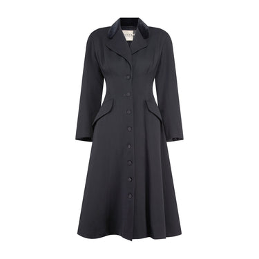 ARCHIVE - 1950s Leslie Raymond for Cresta Wool and Velvet Riding Style Coat