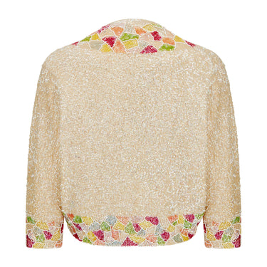 ARCHIVE - 1960s Iridescent Sequin and Beaded Cardigan