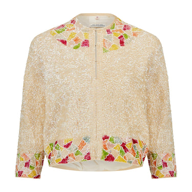 ARCHIVE - 1960s Iridescent Sequin and Beaded Cardigan