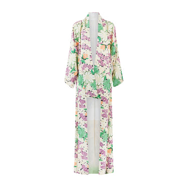 1960s Japanese Silk Screen Printed Tomesode Kimono