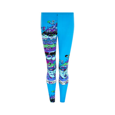 1960s Pucci Cerulean Blue Printed Leggings