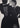 1970s Documented Jean Varon Black Spider Cobweb Dress