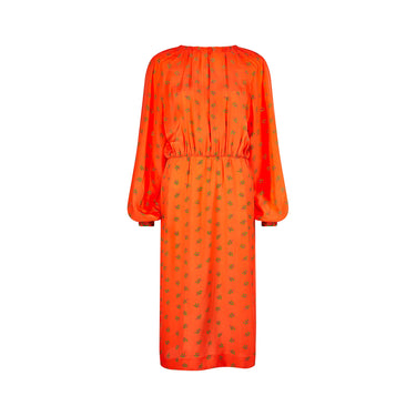 ARCHIVE - 1970s Louis Feraud Haute Couture Orange Silk Dress