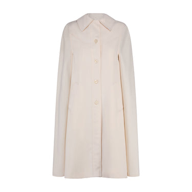 1970s Cream Cape Sleeveless Coat
