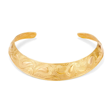 ARCHIVE - 1970s Lanvin Gold Tone Torque Necklace