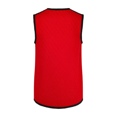 ARCHIVE - 1976 Documented Yves Saint Laurent Ballet Russes Quilted Red Gilet