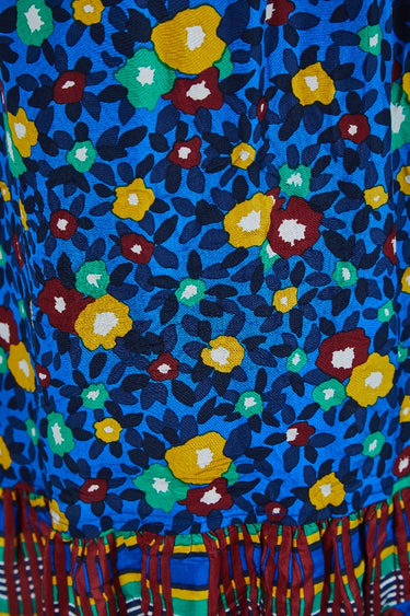 ARCHIVE - 1980 Yves Saint Laurent Runway Floral Print Shirtwaister Dress