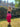 ARCHIVE - 1980s Hidy Misawa Black Velvet and Hot Pink Silk Dress