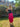 ARCHIVE - 1980s Hidy Misawa Black Velvet and Hot Pink Silk Dress