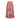 1980s Terence Nolder Pink Orange Lame Patterned Pleated Midi Skirt