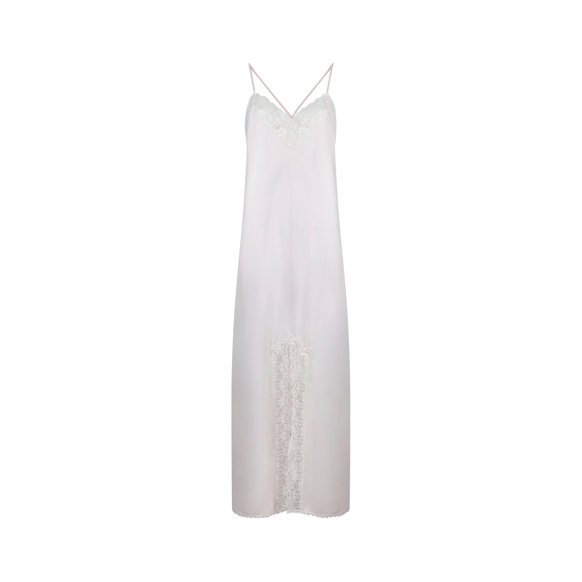 ARCHIVE - 1990s Christian Dior Pink and Lace Slip Dress CIRCA VINTAGE ARCHIVE - 1990s Christian Dior Pink and Lace Slip Dress CIRCA VINTAGE