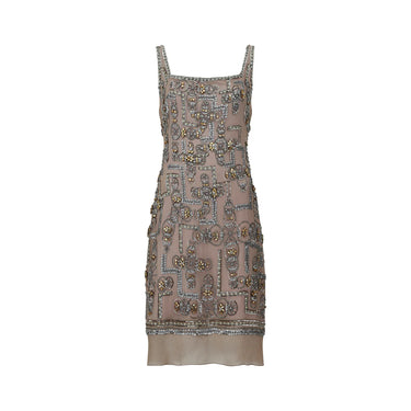 ARCHIVE - 1990s Lindka Cierach Couture Beaded Shift Dress
