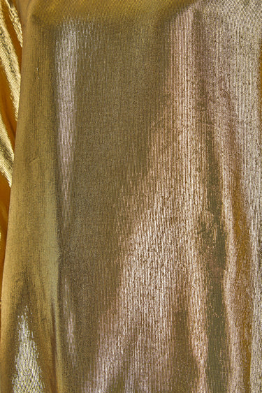 ARCHIVE - 1991 Documented Yves Saint Laurent Gold Metallic Lame Top