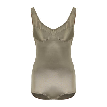 ARCHIVE - 1987 Alaia Runway Documented Pewter Swimsuit