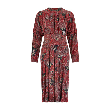 1980s Chacok Novelty Fruit Pickers Print Dress
