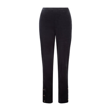 1996 Chanel Black Velvet Cigarette Pants