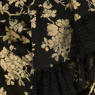 ARCHIVE - F/W 1995 Vivienne Westwood Runway Gold Black Jacquard Shirt