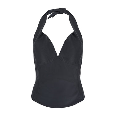 ARCHIVE - 2009 Vivienne Westwood Red Label Black Halter-Neck Top