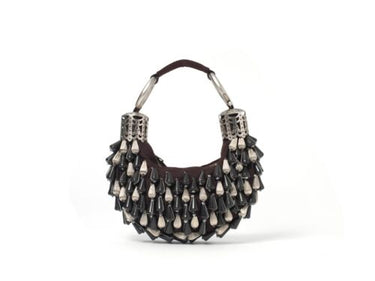 ARCHIVE - 2002 Chloé by Phoebe Philo Beaded Crescent Bracelet Bag