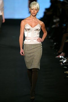ARCHIVE - 2003 Runway Stella McCartney Pink Satin Corset Dress