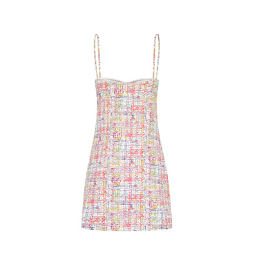 ARCHIVE - 2005 Chanel Cruise Balconette Watercolour Print Dress
