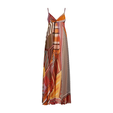 ARCHIVE - 2006 Christian Lacroix Runway Striped Patchwork Dress