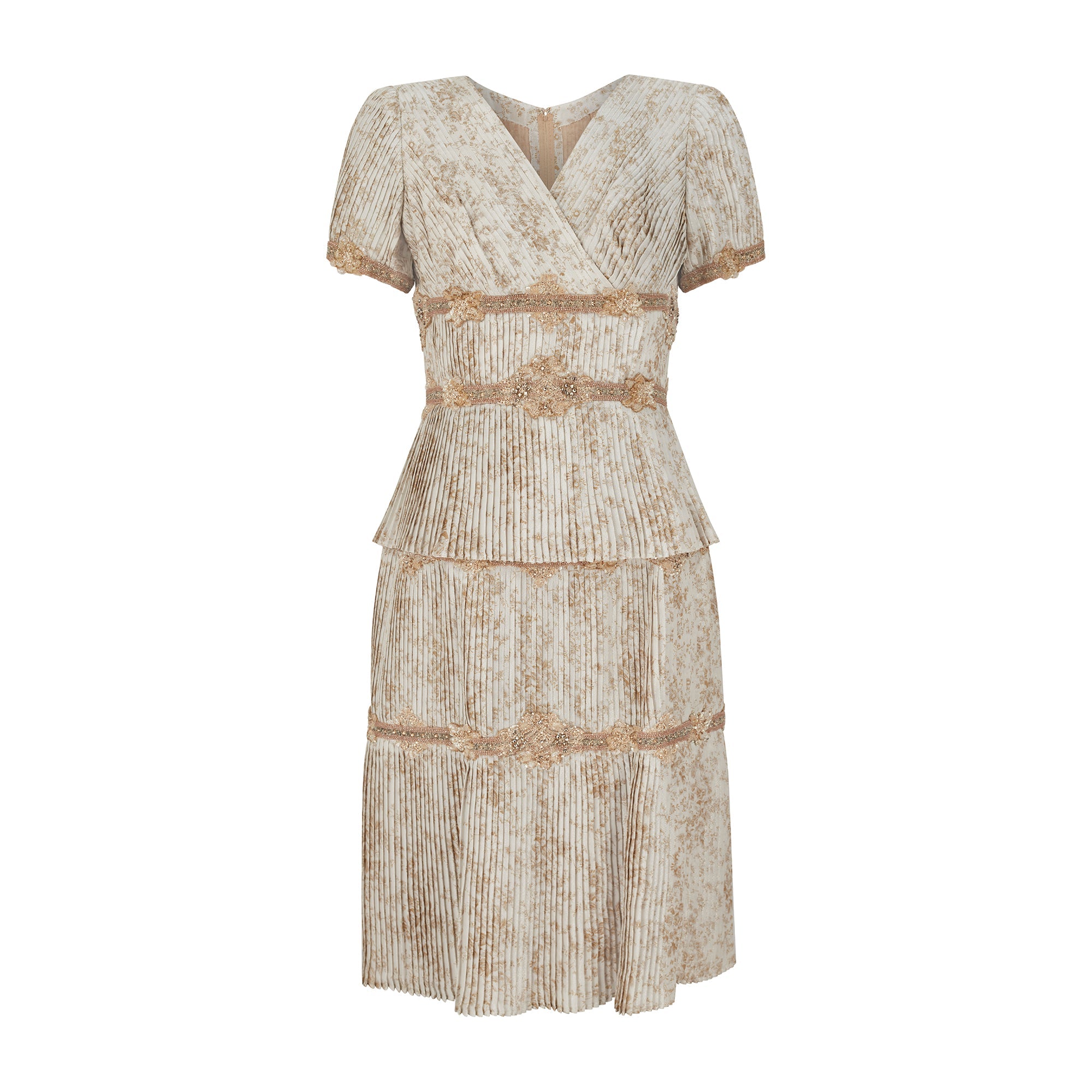 2006 Valentino Haute Couture Runway Floral Pleated Beaded Dress – CIRCA  VINTAGE