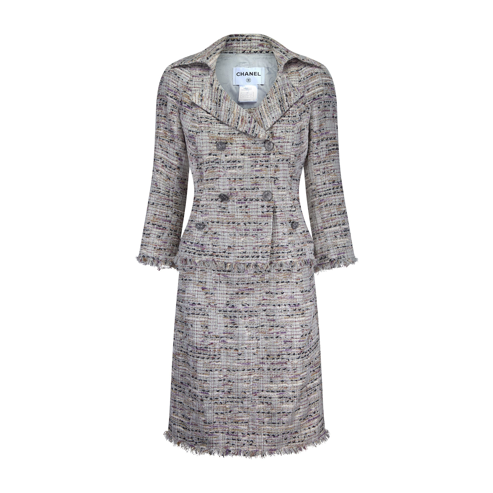 chanel silver dress Chanel Silver Pleated Dress