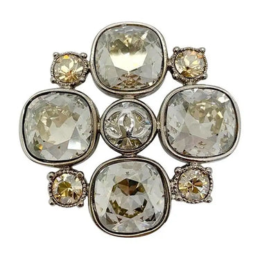 ARCHIVE - 2009 Chanel Crystal Logo Brooch