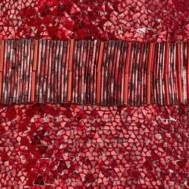 2017 Julien Macdonald Runway Red Sequin and Beaded Dress