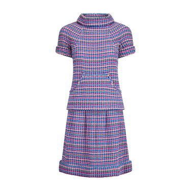 2016 Runway Documented Chanel Multicoloured Tweed Top and Skirt Suit