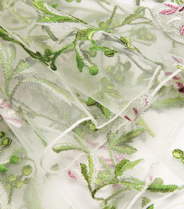 ARCHIVE - 2021 Giambattista Valli Runway Floral Embroidered Tulle Maxi Dress