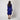 1970s Jean Muir Royal Blue Jersey Dress