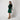 1983 Valentino Haute Couture Emerald Green Velvet and Wool Dress