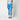 1960s Pucci Cerulean Blue Printed Leggings