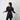 1940s Black Grosgrain Kimono Style Jacket
