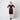 ARCHIVE - 1950s Suzy Perette Satin Black and Red Rose Print Dress
